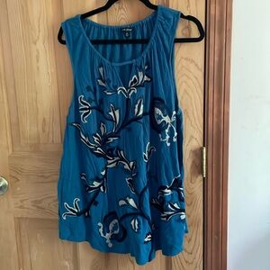 Lucky embroidered tank